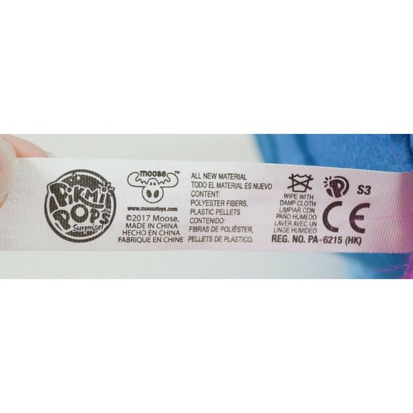 Pikmi Pops Pony Horse 10" Plush  Blue Pink Moose Squishable Stuffed Animal Spots - Picture 6 of 7